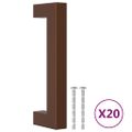 vidaXL Rukoväte na skrinku 20 ks bronzové 96 mm nehrdzavejúca oceľ