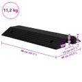vidaXL Prahové rampy 2 ks 80x40x8 cm guma