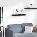vidaXL Plávajúca nástenná polica, čierna 60x23,5x3,8 cm, MDF
