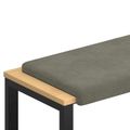 vidaXL Vankúš na lavičku manšestr Svetlosivá Hĺbka 35 cm
