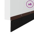 vidaXL Kefkové tesnenia na dvere s montážou na skrutky 6 ks 100 cm