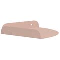 vidaXL Rohová plávajúca polica 2 ks Ružová 18 x 18 x 2 cm