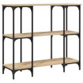 vidaXL Konzolový stolík dub sonoma 102x35x90 cm kompozitné drevo