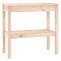 vidaXL Konzolový stolík 80x40x75 cm masívne borovicové drevo