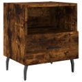 vidaXL Nočné stolíky 2 ks dymový dub 40x35x47,5 cm kompozitné drevo