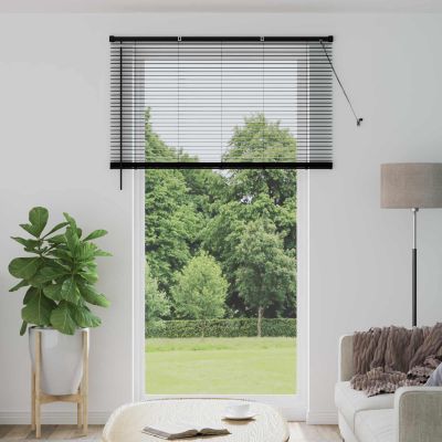 vidaXL Žalúzia Čierny 213 x 160 cm 25 mm PVC