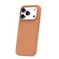 Silikónové tenké Mag puzdro pre iPhone 15 6,1" karamelová