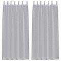 vidaXL Voile záclona 2 ks Tmavo šedá 260 x 140 cm Polyester