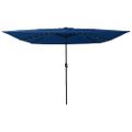 vidaXL Záhradný slnečník 295 x 295 x 245 cm Polyester a oceľ Azurblue