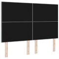 vidaXL LED hlavová doska s LED pásikmi Svetlosivá 160 cm látka