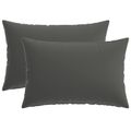 vidaXL Poťah na podložku 2 pcs HEERLEN Antracitová 40 x 60 cm