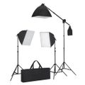 vidaXL Fotografické vybavenie, softboxy, pozadie a odrazová doska