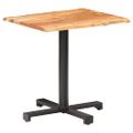 vidaXL Bistro stolík s nepravidelnými hranami 70x70x75 cm akáciový masív