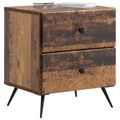 vidaXL Nočný stolík 2 ks Staré drevo 43 x 34,5 x 47,5 cm