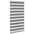 vidaXL Zebra roleta tmavošedá 80x150 cm šírka látky 75,9 cm polyester