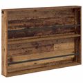 vidaXL Regál na časopisy Staré drevo 100 x 12 x 70 cm Kompozitné drevo