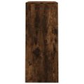 vidaXL Botník dymový dub 60x35x84 cm spracované drevo