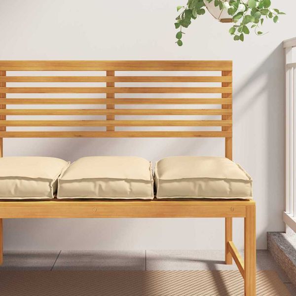 vidaXL Podložka 2 pcs Béžová 40 x 40 x 8 cm Oxfordská látka