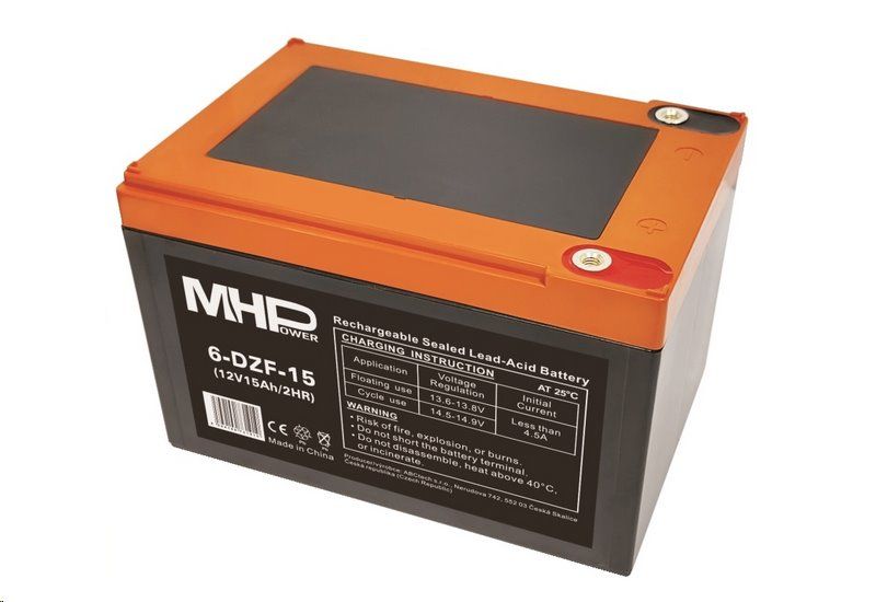 Batéria olovená 12V / 15 Ah MHPower 6-DZF-15 GEL Trakčná