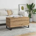 vidaXL Konferenčný stolík dub artisan 90x44,5x45 cm kompozitné drevo