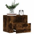 vidaXL Nástenné nočné stolíky 2 ks dymový dub 45x30x35 cm