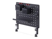Startech Clamp-On Pegboard with Accessories, 16.5 x 12.5in (42 x 32cm), Steel Pegboard, Desktop Storage Organizer, Desk Mount Peg Board, Black - Upevňovací komponent (panel s otvormi) - uchytenie na klip - oceľ - čierna - upevniteľné na stôl