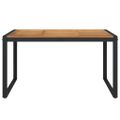 vidaXL Záhradný stôl s nohami v tvare U 140x80x75 cm akáciový masív