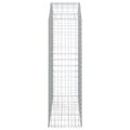 vidaXL Oblúkový gabionový kôš 150x50x160/180 cm pozinkované železo