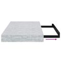 vidaXL Plávajúca nástenná polica, betónovo sivá 40x23x3,8 cm MDF