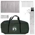 vidaXL Stan chata Armádna zelená 210 x 210 x 138 cm Polyester