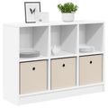 vidaXL Servírovacia skriňa Biela 88,5 x 27,5 x 63,5 cm