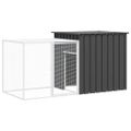 vidaXL Klietka pre zajace antracitová 200x91x100 cm pozinkovaná oceľ