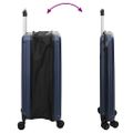 vidaXL Kufor so zámkom Tmavo modrá 43 x 27 x 66 cm ABS plast