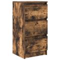 vidaXL Komoda dymový dub 37,5x35x76 cm spracované drevo