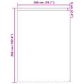 vidaXL Čipková záclona Biela 245 x 200 cm Polyester