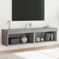 vidaXL TV skrinky s LED svetlami 2 ks sivé sonoma 60x30x30 cm