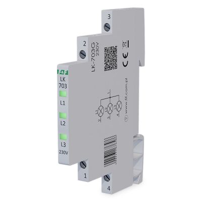 Triedová signalizácia F&F LK-703G/230V na DIN lištu