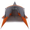vidaXL Teepee stan pre 8 osôb 8 osoba Šedá a oranžová