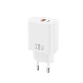 XO wall charger CE40 PD 20W 1x USB-C 1x USB white