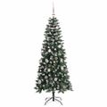vidaXL Umelý vianočný stromček Zelená 150 cm PVC, plast a oceľ