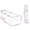 vidaXL Skladacia kempingová posteľ 2 ks Les 194 x 62,5 x 42,5 cm
