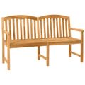 vidaXL Ručne vyrezávaná ružová lavička 179,5 x 61 x 90 cm Prírodná
