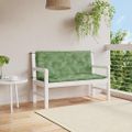 vidaXL Podložky na záhradnú lavičku 2 ks vzor listov 120x50x7 cm látka