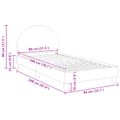 vidaXL Detský rám na posteľ s čelom Ružová 80 x 200 cm Bouclé