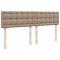 vidaXL Boxspring posteľ s matracom kapučínová 200x200 cm umelá koža
