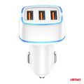 Nabíjačka do auta 3x USB-A 30W 12/24V AMiO-03889