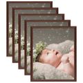 vidaXL Fotorámiky na stôl, koláž 5 ks, tmavočervené 21x29,7 cm