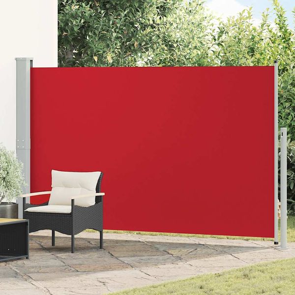 Bočná markíza na terasu/balkón 180x300 cm, červená