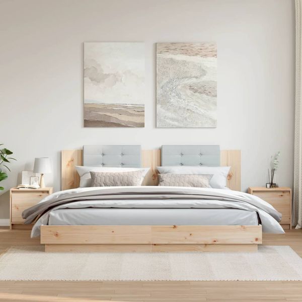 vidaXL Nočné stolíky 2 ks 40x30,5x40 cm, borovicový masív