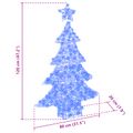 vidaXL Vianočný stromček 100 LED Modrá 120 cm Akryl